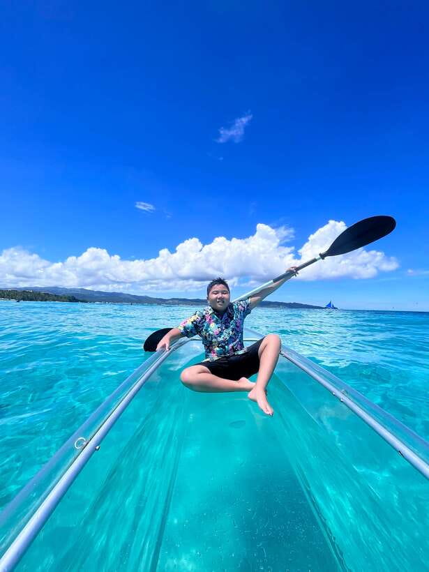 Boracay - Crystal Kayak phot-op Experience - Price and Value: Is $9 Worth It for a Crystal Kayak Souvenir?