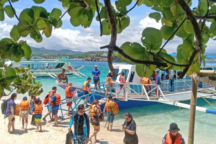 Boracay: Island Hopping with Crystal Kayak & Helmet Diving - Where You Meet at Astoria Boracay, Station 1
