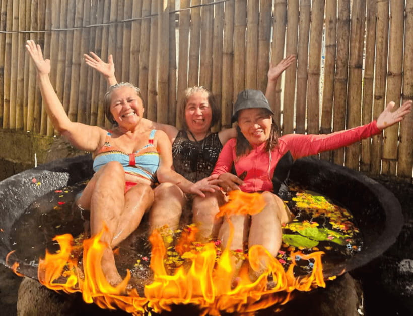 Boracay: Island Hopping with Lunch, Helmet Diving & ATV - Tambisaan Beach buffet lunch, a real break in the middle