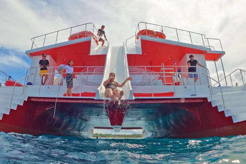 Boracay: Red Whale Party Cruise w/ Snacks & Water Activities - The 4-hour flow, from boarding to the final splash