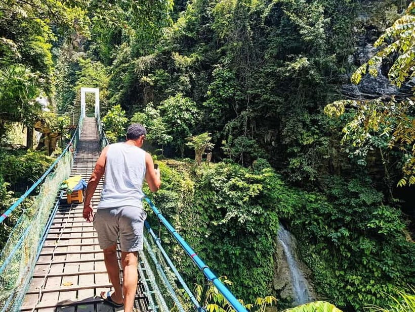 Cebu: Mantayupan Falls, Hermit's Cove & Bojo River Eco Tour - Bojo River eco cruise: mangroves, birds, crafts, and a swim break