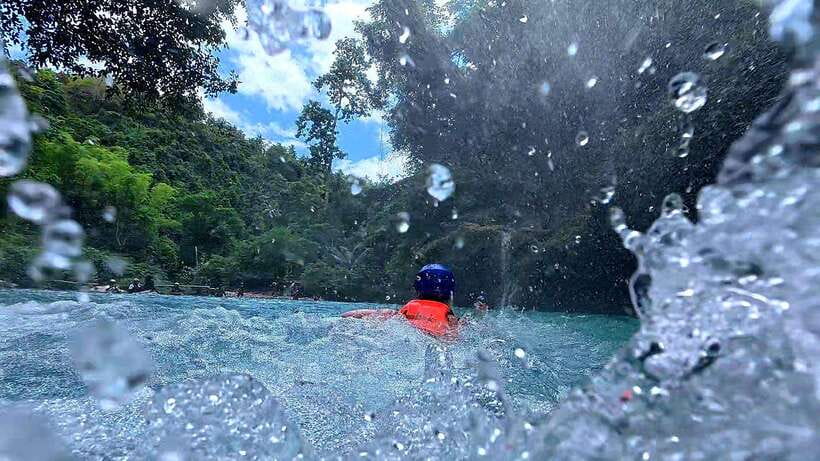 Cebu: Moalboal Sardine Run & Kawasan Falls Canyoneering - Kawasan Falls Canyoneering: Trek, Slides, Swim Sections, and Up to 30-Foot Jumps