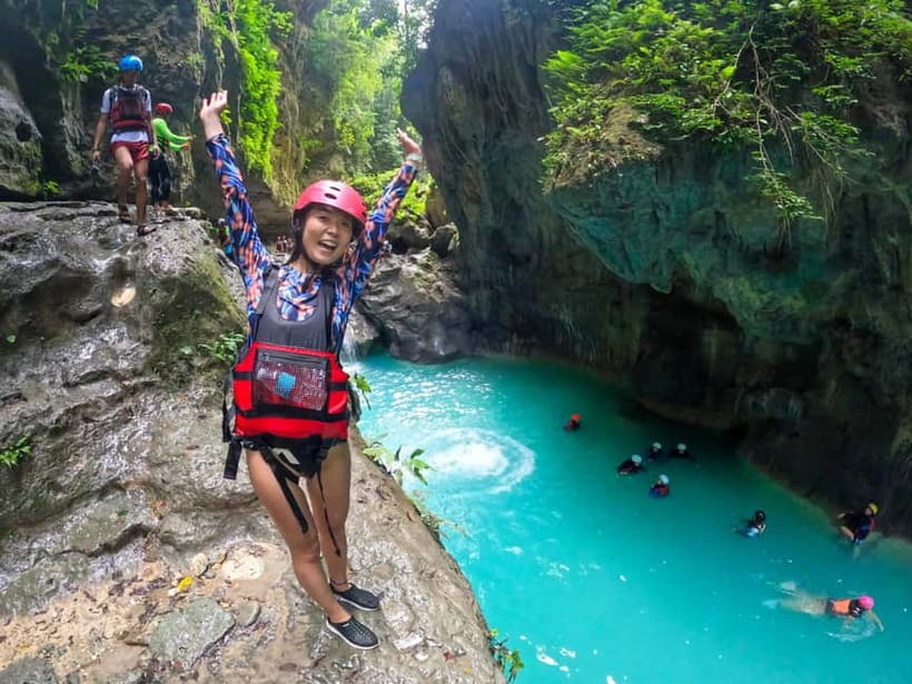 Cebu: Whale Shark Snorkeling & Kawasan Canyoning Tour - Oslob Whale Shark Snorkeling: Close Encounters Without Needing to Swim Hard