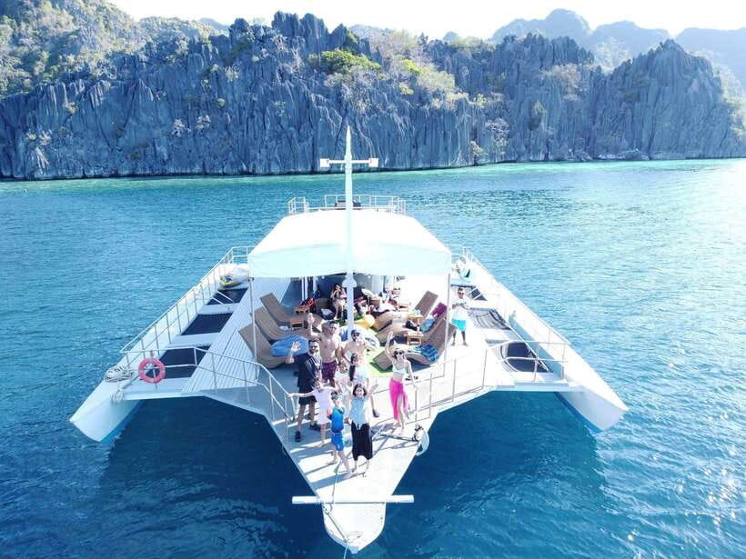 Coron Island: Premier Trimaran Tour - Cruising the Palawan coast: hammocks, lounges, and time to breathe