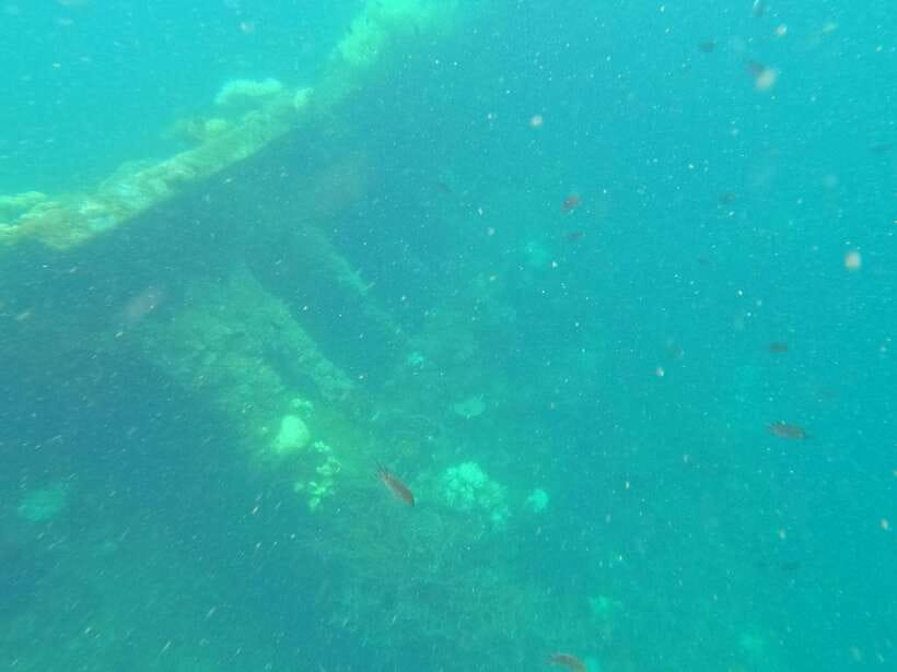 CORON:REEF AND WRECK - 2 JAPANESE WRECK AND PASS ISLAND TOUR - East Tangat Wreck: WWII structure on a sandy slope, suited for calmer conditions