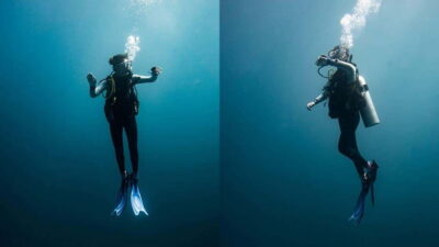 Discover Scuba Diving with Manta Rays in Sibaltan