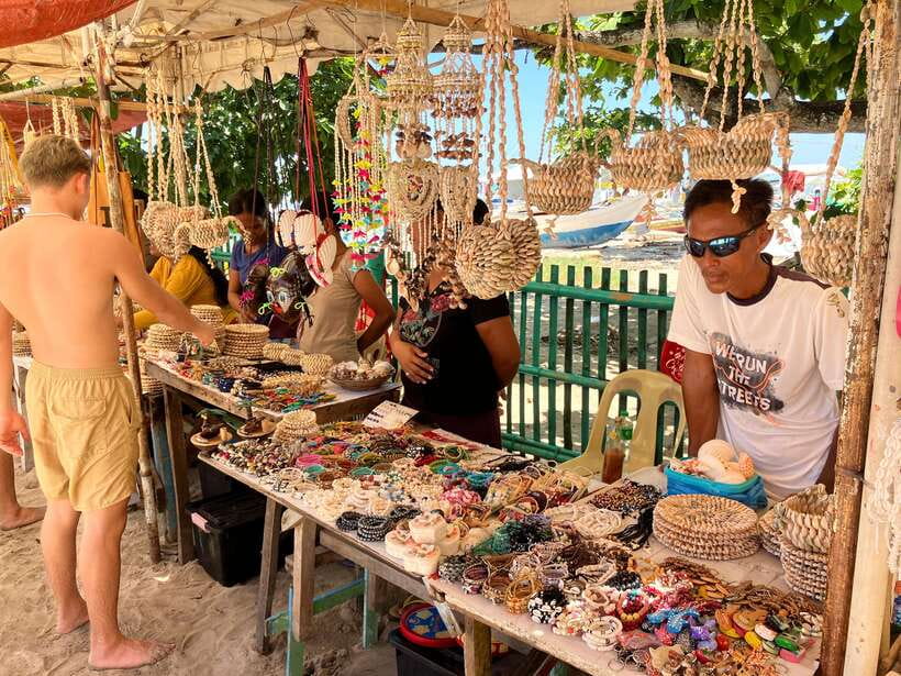 From Cebu: Island Hopping to 3 islands with BBQ lunch - Caohagan Island: Free Exploration, White Sand, and Seafood Ready on the Spot