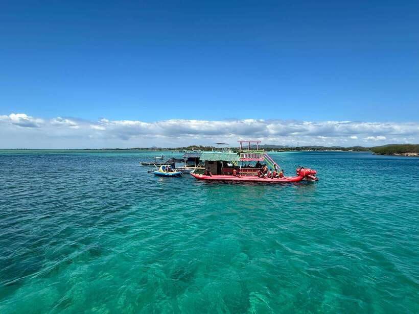 From Manila: Little Boracay Beach w/ Floating Bamboo Cottage - Why this Taal and Little Boracay combo works in one 12-hour day