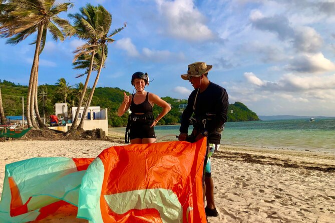 Learn kitesurfing in Boracay - Meet at Isla Kitesurfing School on Bulabog Beach