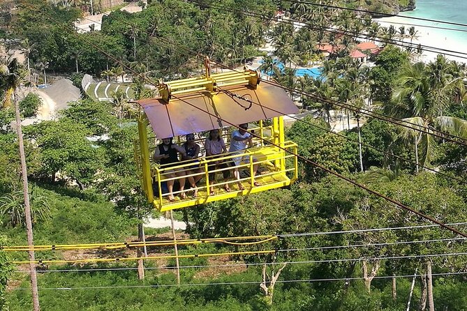 Mainland ZipLine Experience in Boracay - The views: white sand, cliffs, and green hills from above