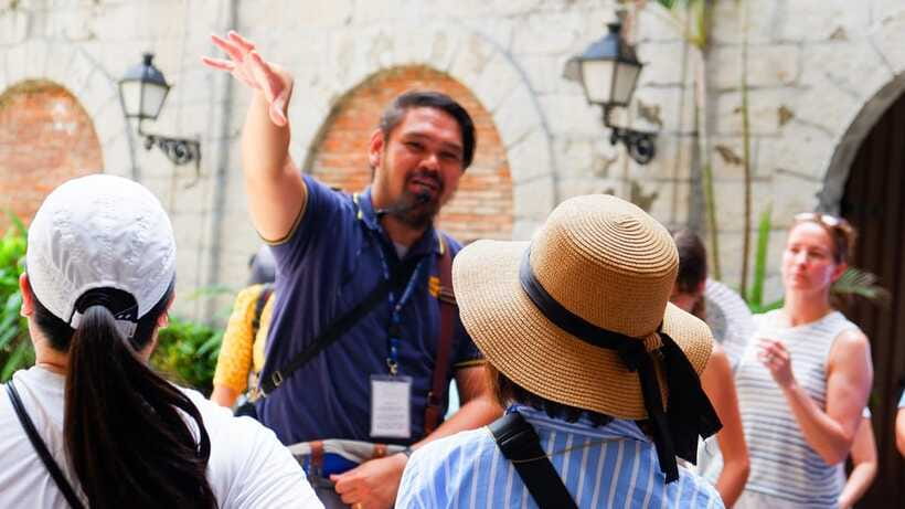 Manila: Walled City Intramuros Walking Tour - Manila Cathedral area stops: beauty plus context