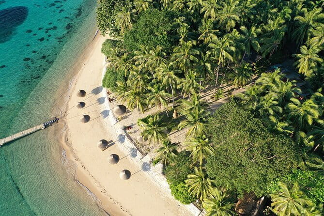 Port Barton Island Hopping - Seaplane Transfer FR Puerto Princesa - Maxima Island Beach: White Sand and a Snorkeler’s Start