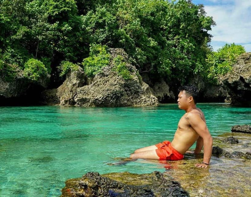 Siargao:Lagoon,Cave Rock Pool, w/Lunch & Transfer - Maasin River: Bent Palm Views Plus Tarzan-Style Fun