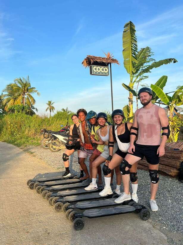Siargao : Sunset 2 Hours Guided Electric Skate Experience - ShakaBrah Skate Park break and the reason it’s there
