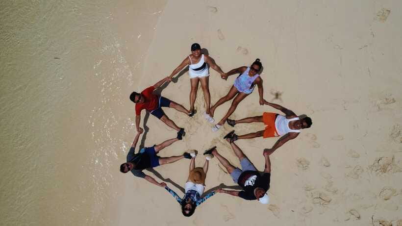 SIARGAO TRI-island DAKU/NAKED/GUYAM free drone/lunch - Naked Island: sandbar photos and why timing your swim matters