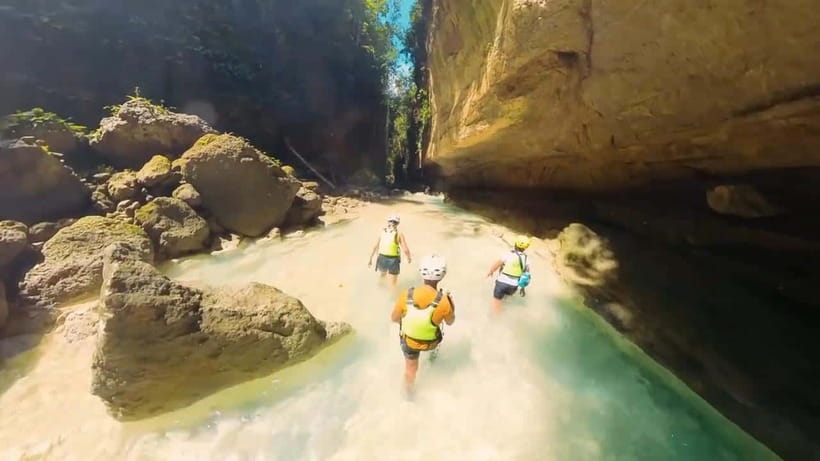 South Cebu Chasing Waterfalls with Silog Breakfast + Lunch - Stop 1: Mantayupan Falls, Hanging Bridge Views and a Two-Tier Scene