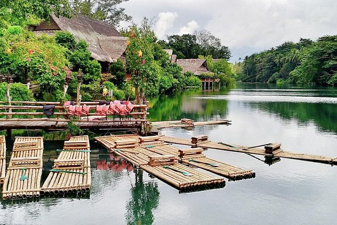VILLA ESCUDERO DAY TOUR with Carabao Cart Ride and Bamboo from Manila - Lunch by the waterfall: the best meal moment, with weather in charge